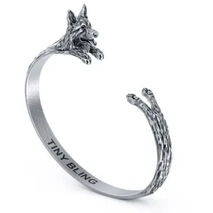 German Shepherd Breed Jewelry Cuddle Cuff Bracelet
