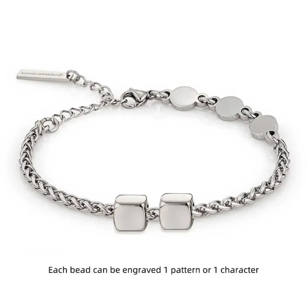 Germanium 3mm Charm Health Bracelets for Women