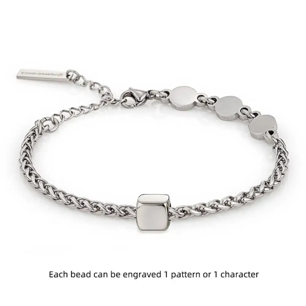 Germanium 3mm Charm Health Bracelets for Women