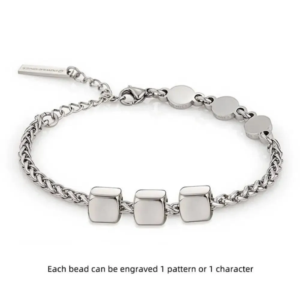 Germanium 3mm Charm Health Bracelets for Women