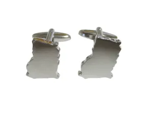 Ghana Map Shape Cufflinks
