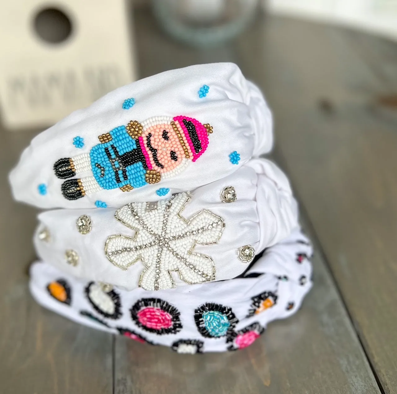 Glam Snowflake Beaded Headband - OBX Prep Exclusive