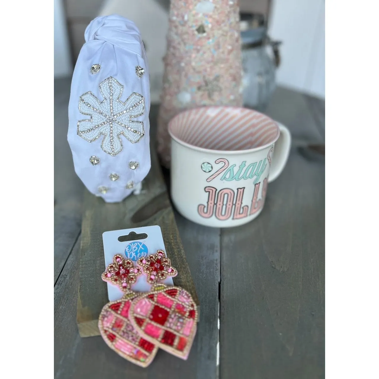 Glam Snowflake Beaded Headband - OBX Prep Exclusive