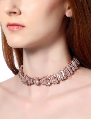 Glazed Rose Choker