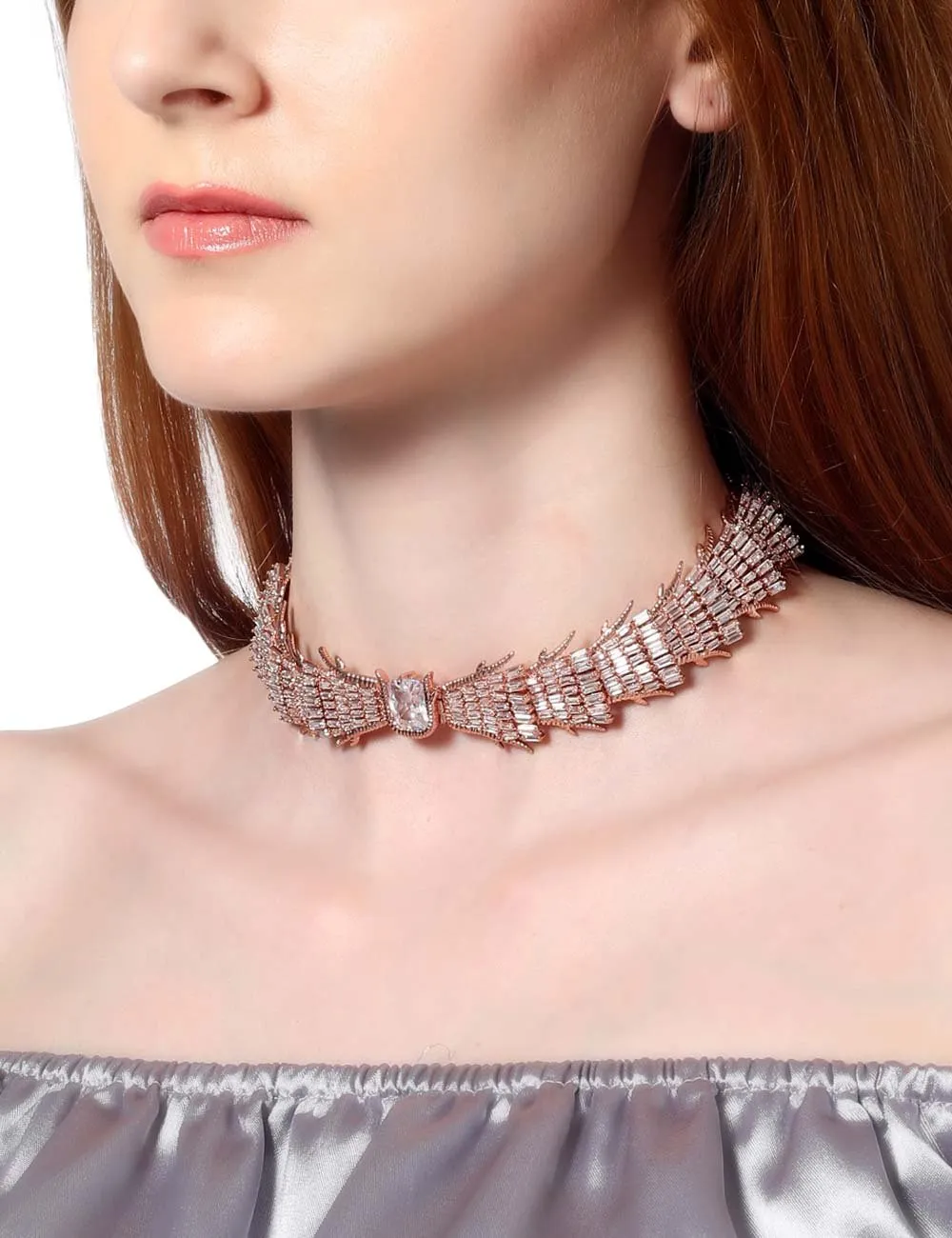 Glazed Rose Choker