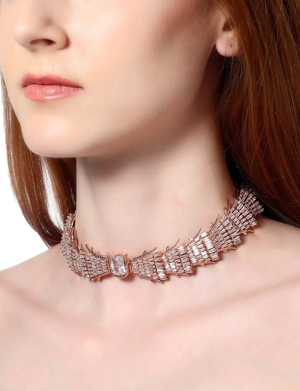 Glazed Rose Choker