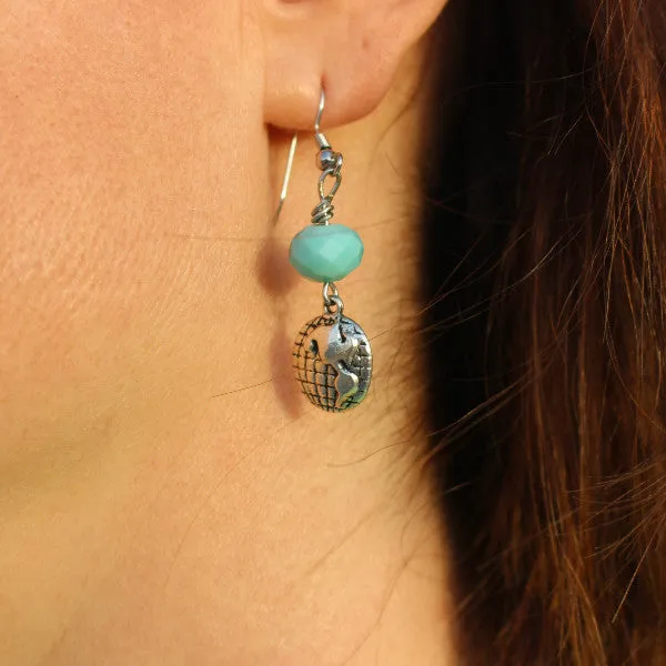 Globe Drop Earrings
