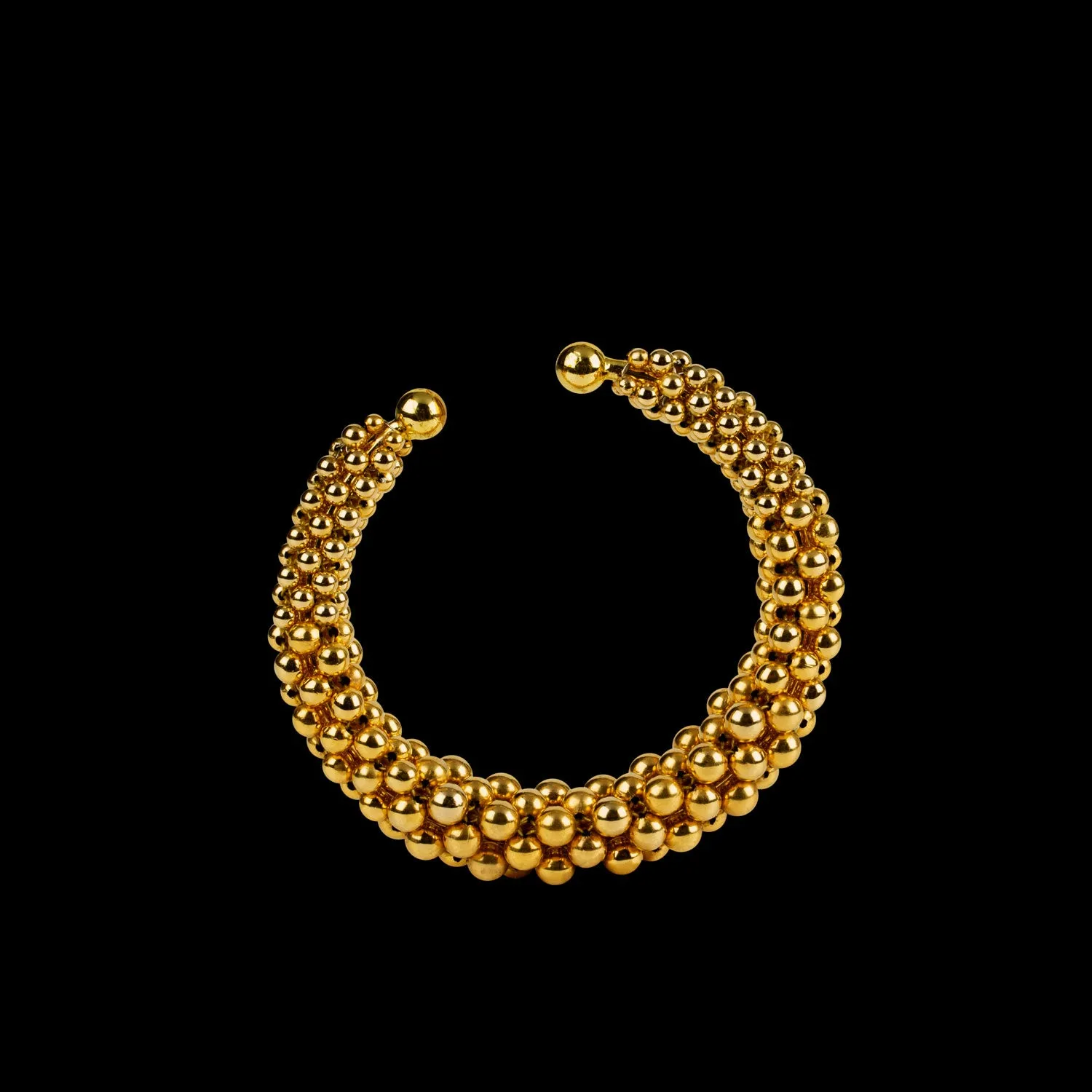 Gold Artemisia Orbit Supple Cuff