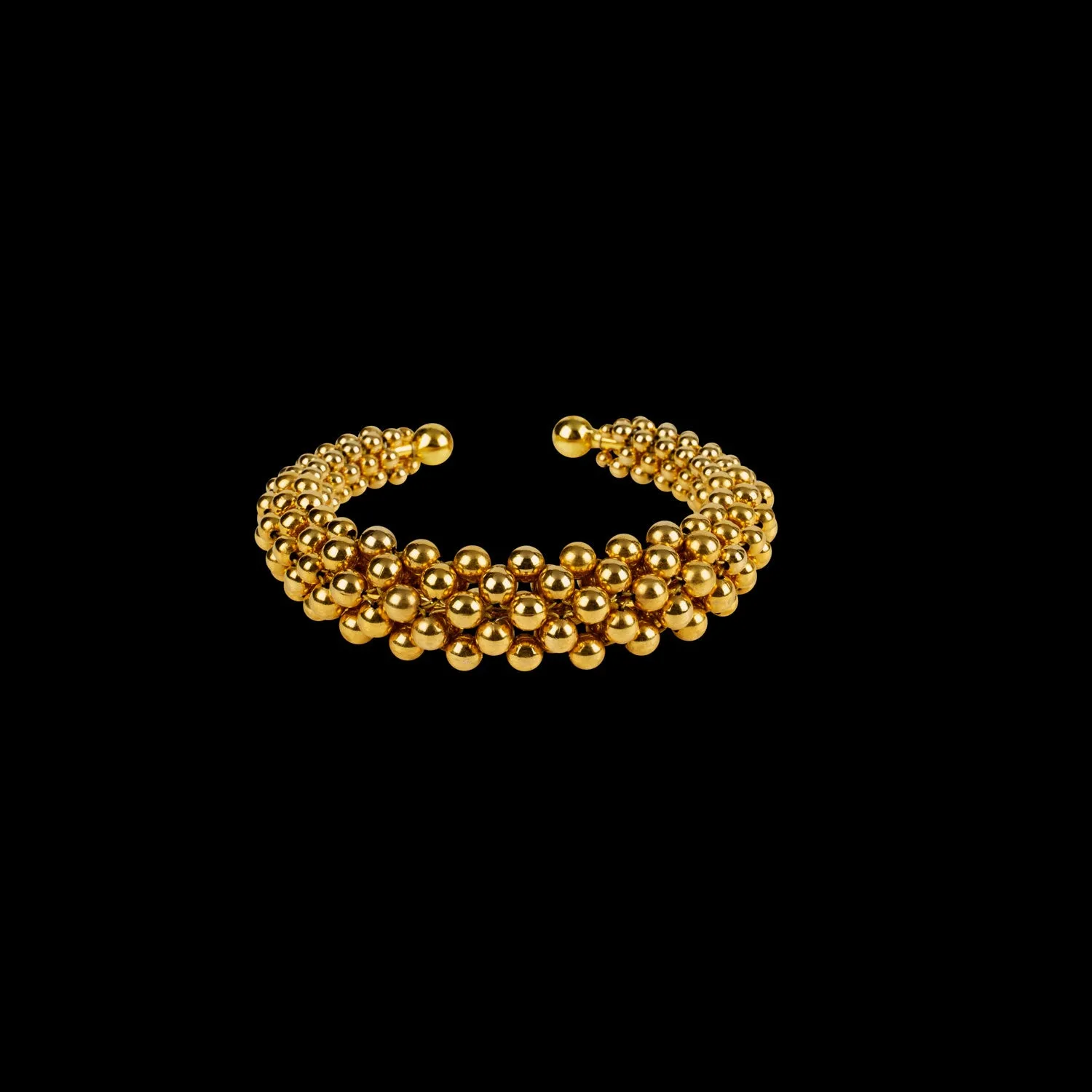 Gold Artemisia Orbit Supple Cuff