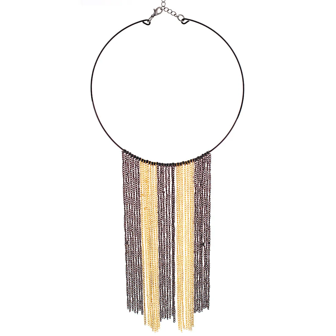 GOLD BLACK CHOKER ROCKSTAR  #SQJ3659GBL (FA2)