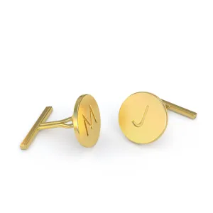 Gold Engravable Cufflink