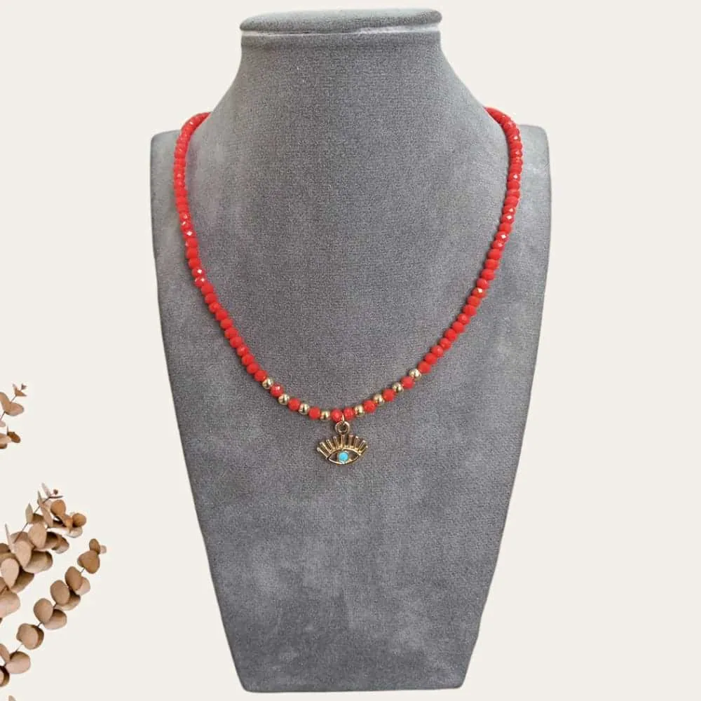 Gold Eye Necklace