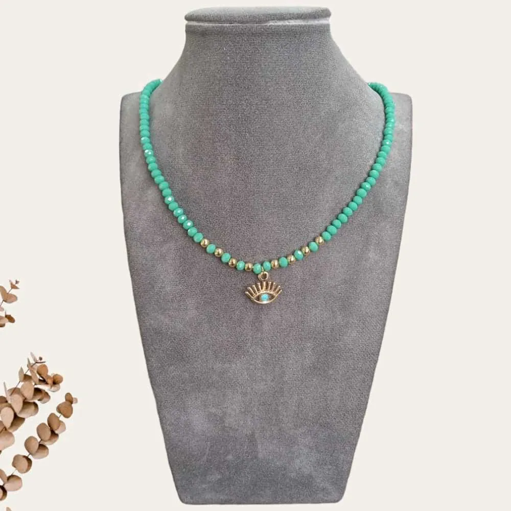 Gold Eye Necklace