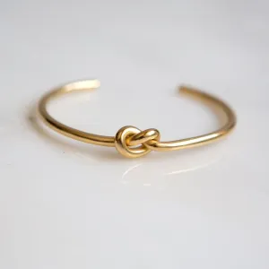 Gold Knot Cuff Bracelet
