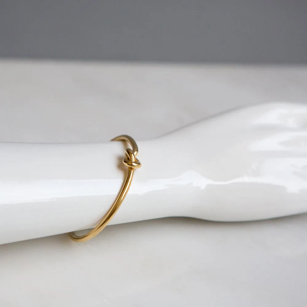 Gold Knot Cuff Bracelet