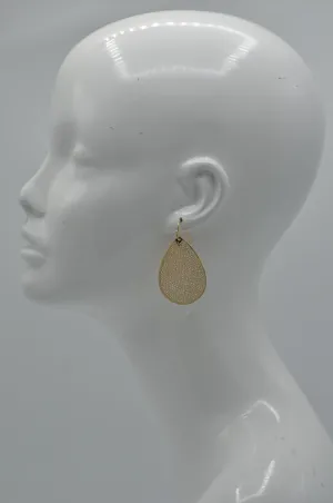 Gold Teardrop dangle Earrings #HNE90848GD(SHAB2)
