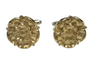 Gold Toned Tudor Rose Cufflinks