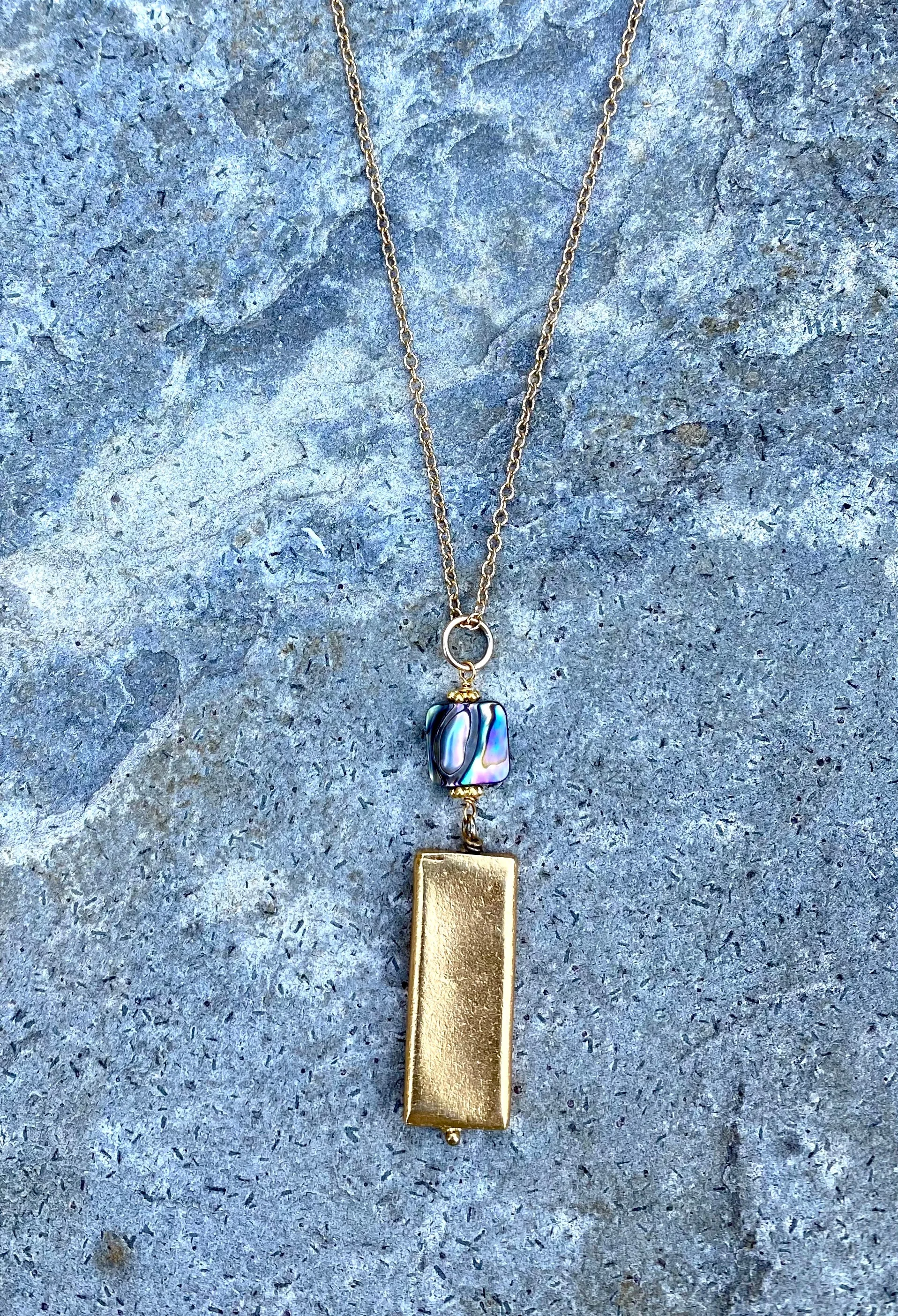 Golden Abalone Necklace
