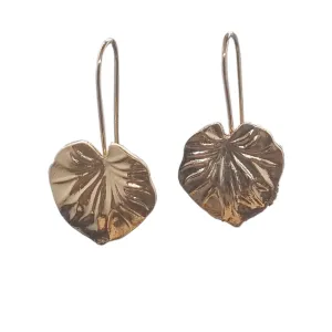 Golden Brass Drop Earrings