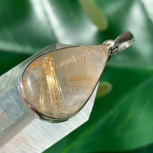 Golden Rutilated Quartz Pendant
