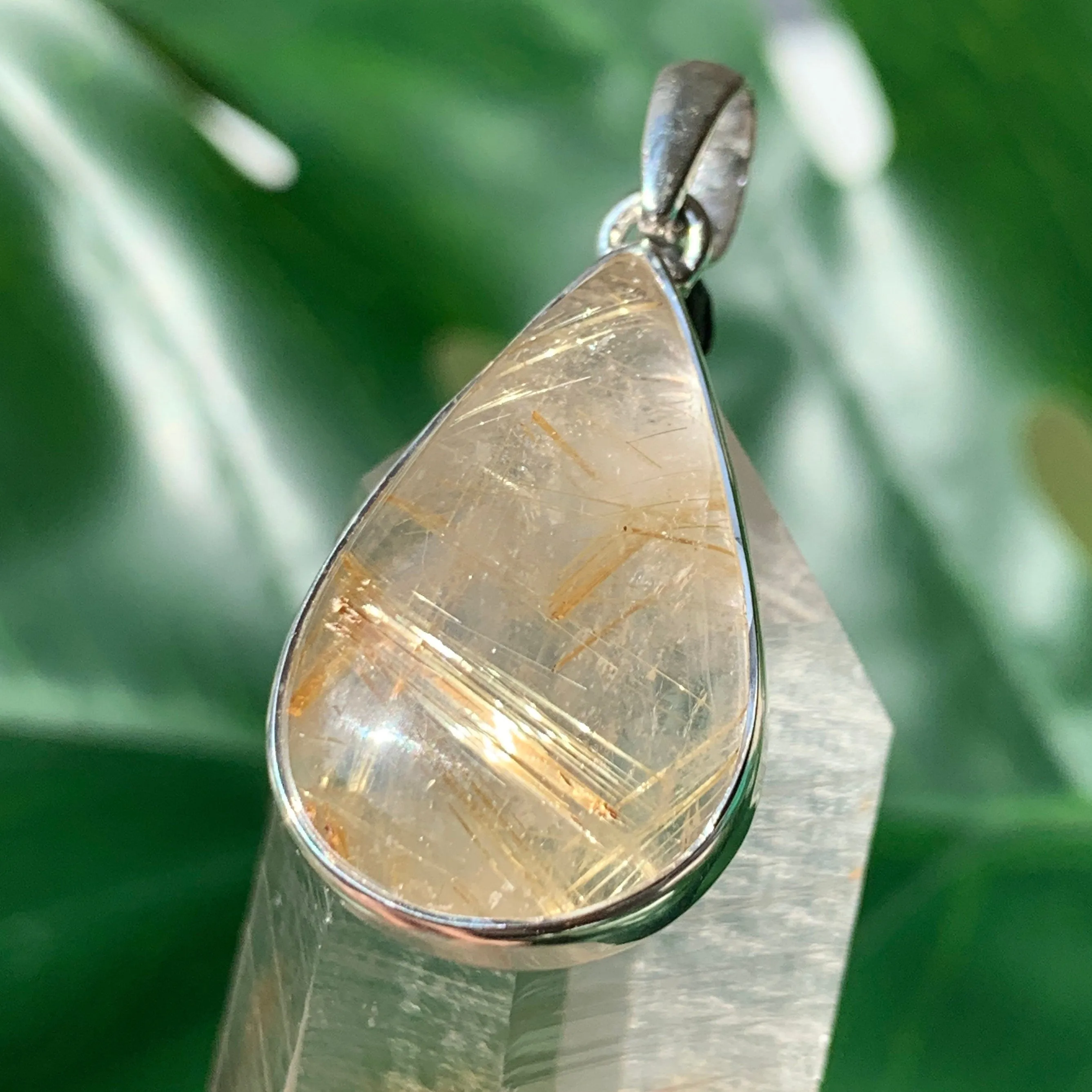 Golden Rutilated Quartz Pendant