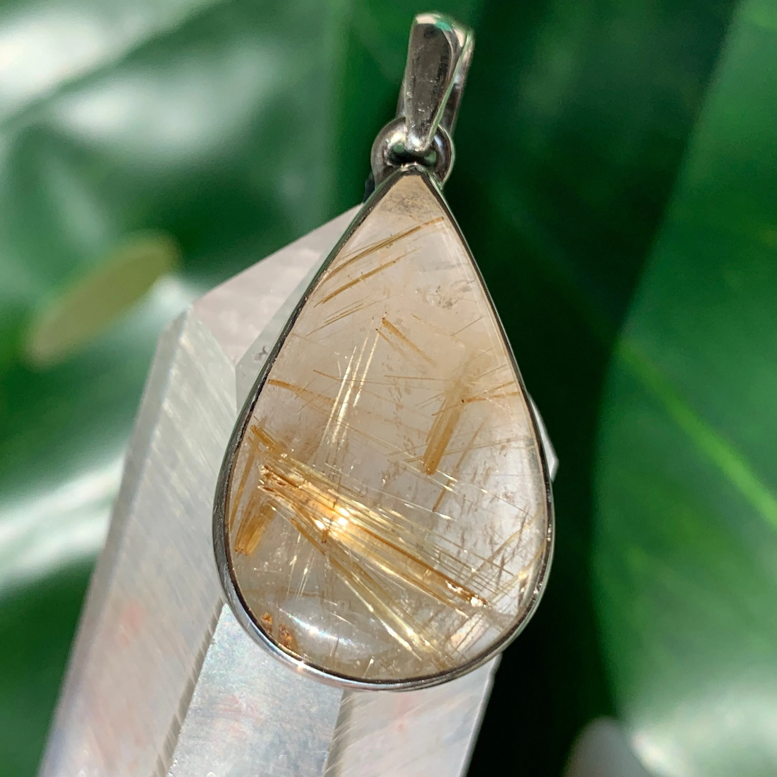 Golden Rutilated Quartz Pendant
