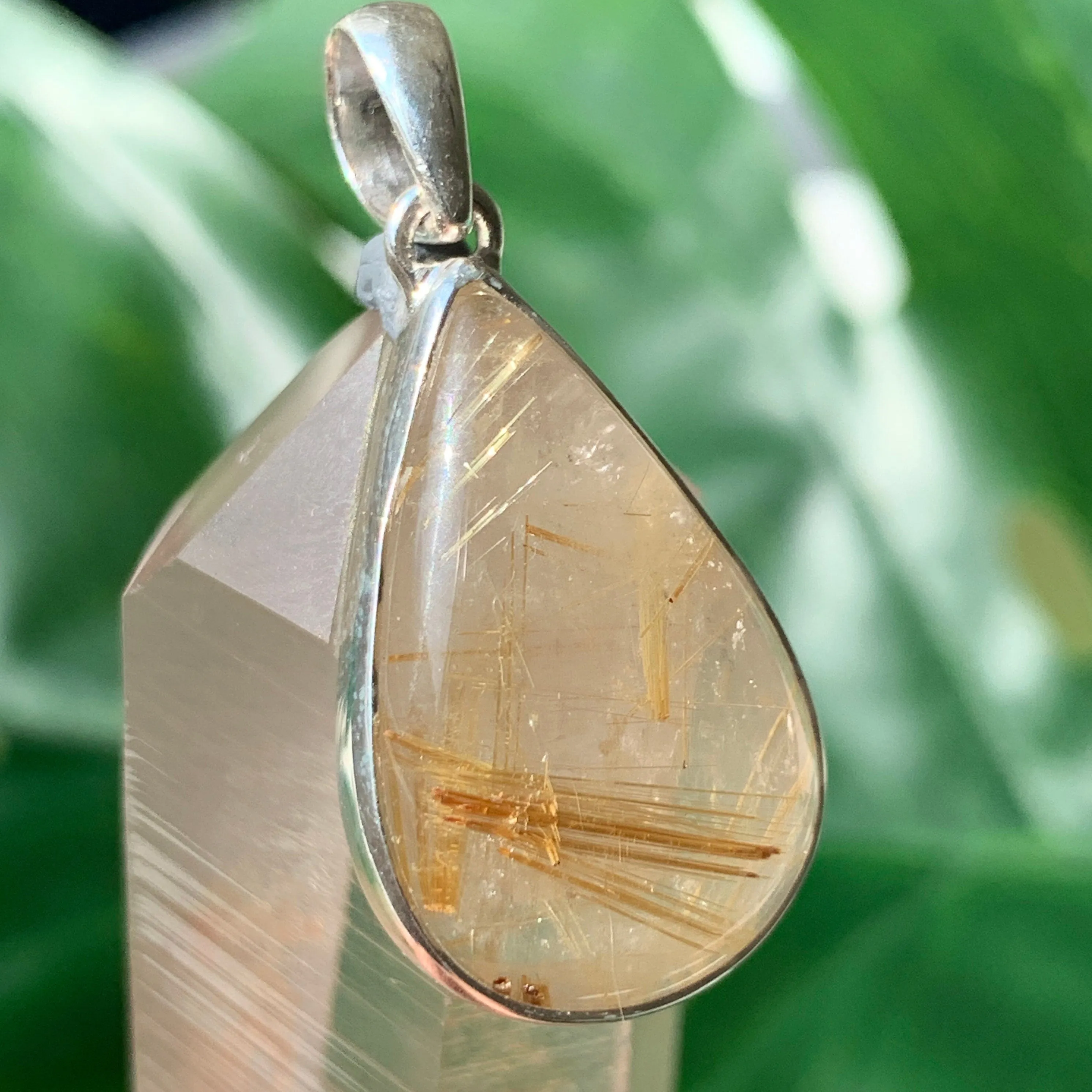 Golden Rutilated Quartz Pendant