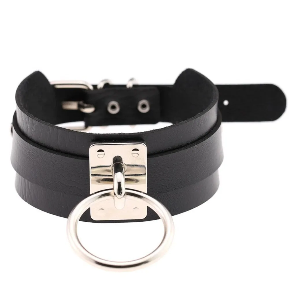 Goth Choker Collar Necklace