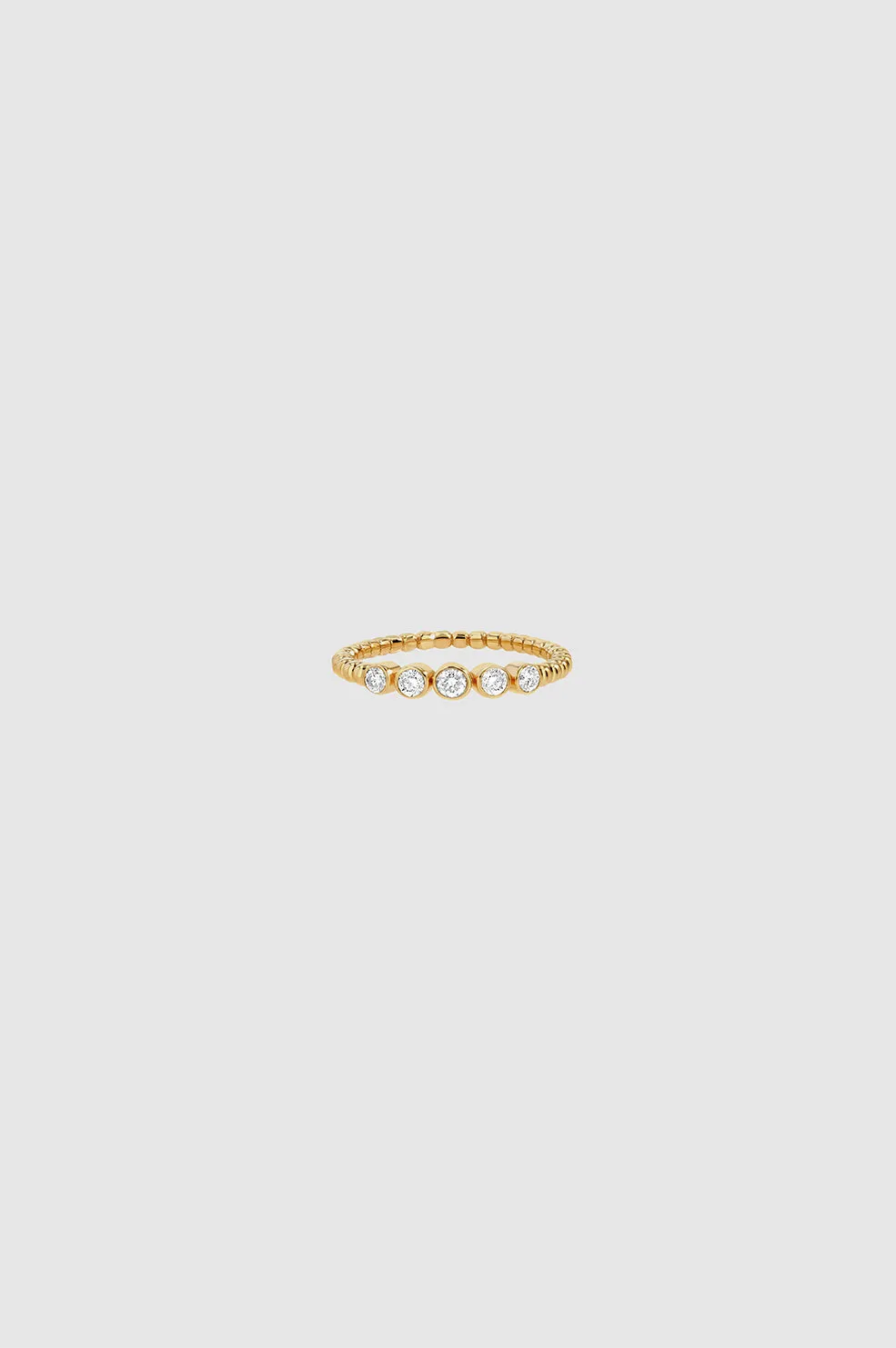 Gradual Diamond Pinky Ring - 14k Gold