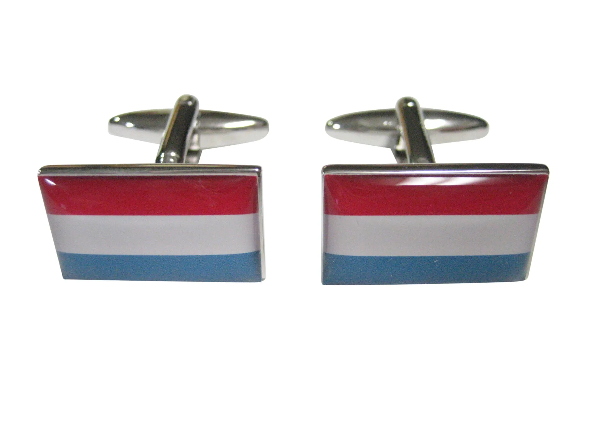 Grand Duchy of Luxembourg Flag Cufflinks