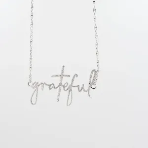 Grateful Silver Necklace I-45