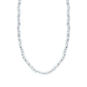 Gray Crystal Bead "36 Long Necklace