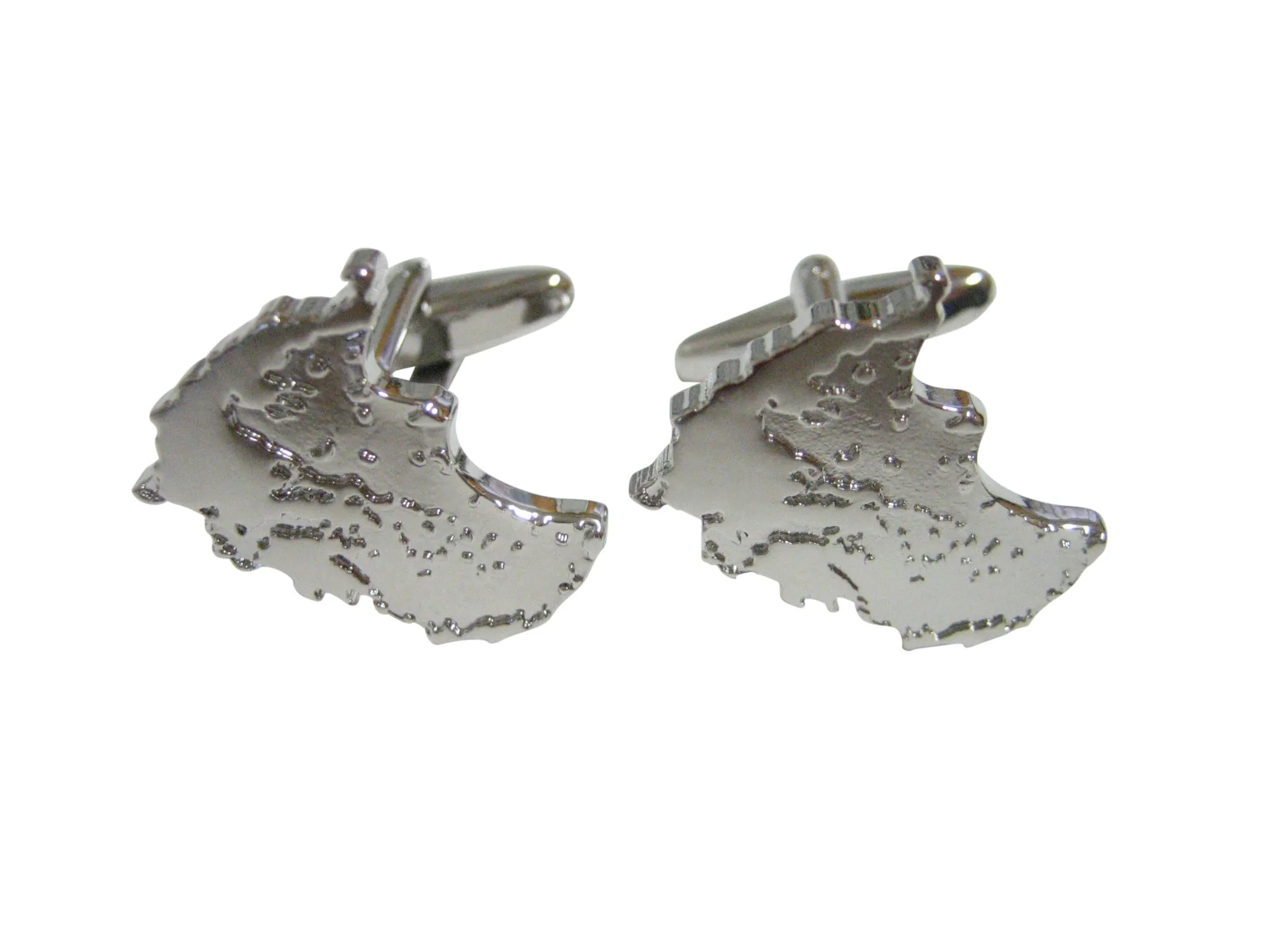 Greece Map Shape Cufflinks