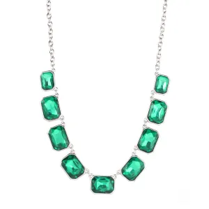 GREEN CRYSTAL NECKLACES #FW1202995 (LC12)