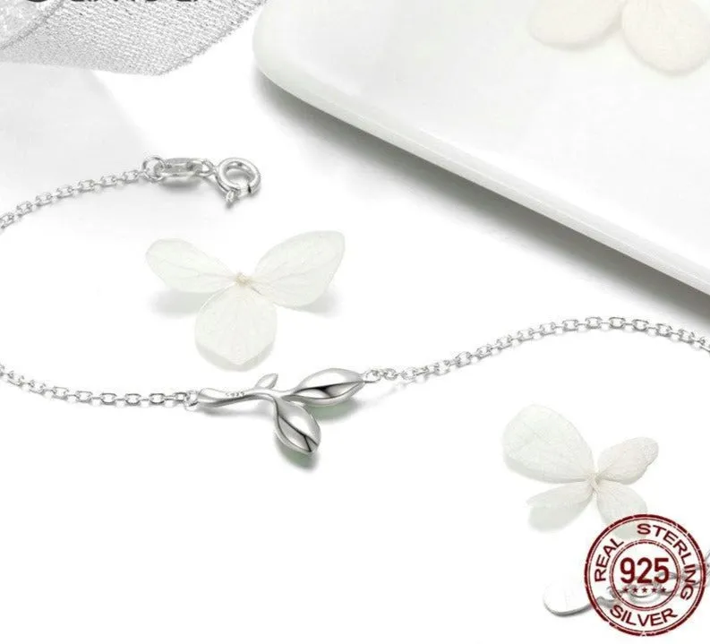 Green Tree Leaves Bracelet