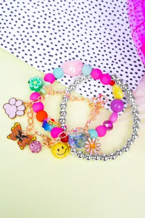 Grinning Garden Beaded Bracelet Set