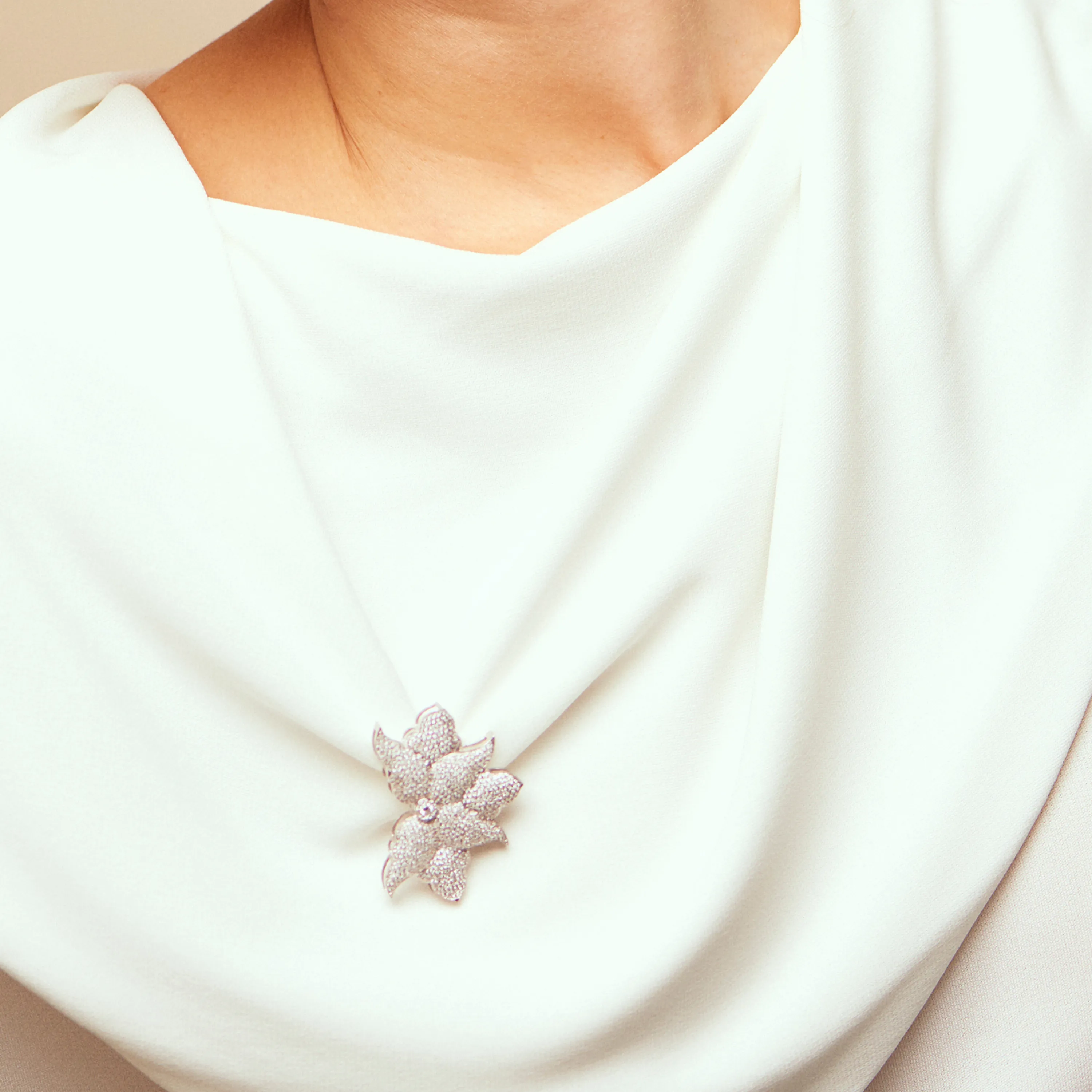 Half Flower Brooch