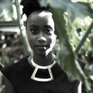 Hamazzi Hammered Brass Statement Choker