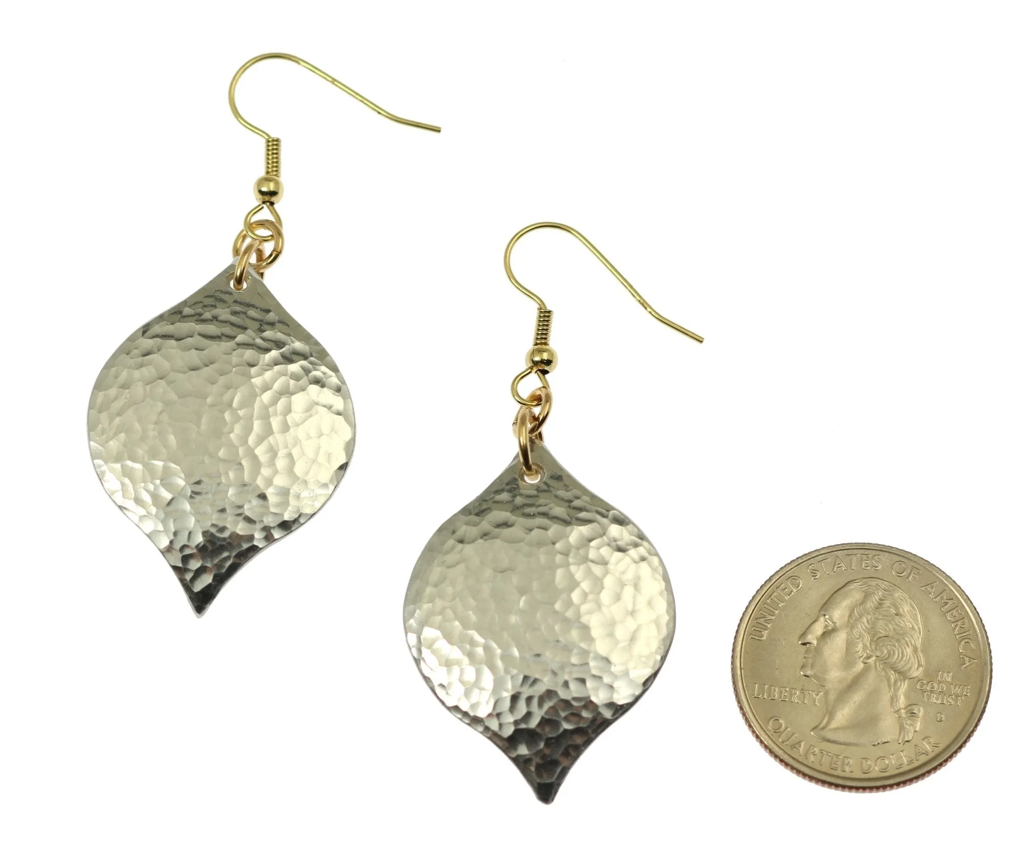Hammered Aluminum Marrakesh Drop Earrings