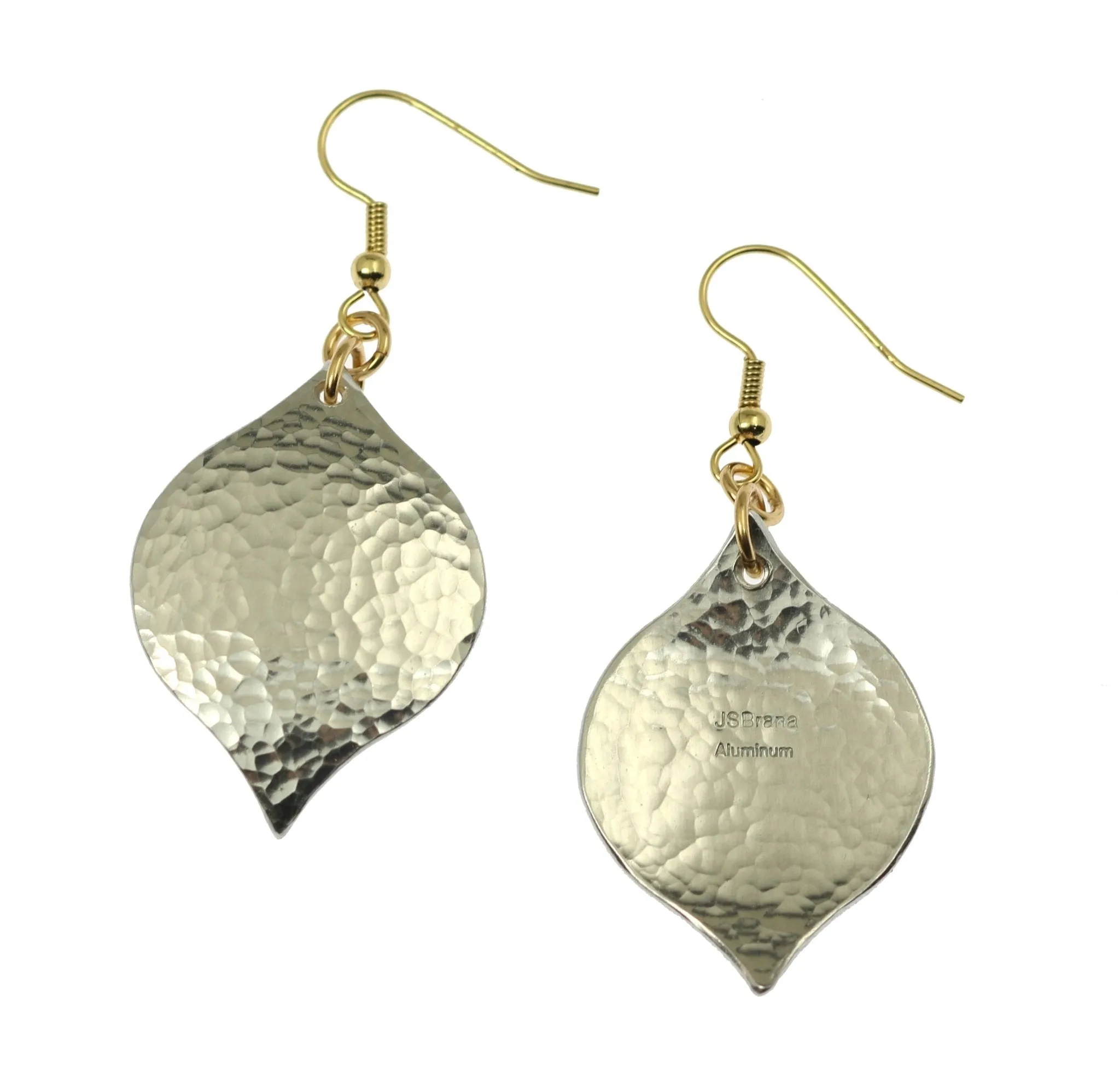 Hammered Aluminum Marrakesh Drop Earrings