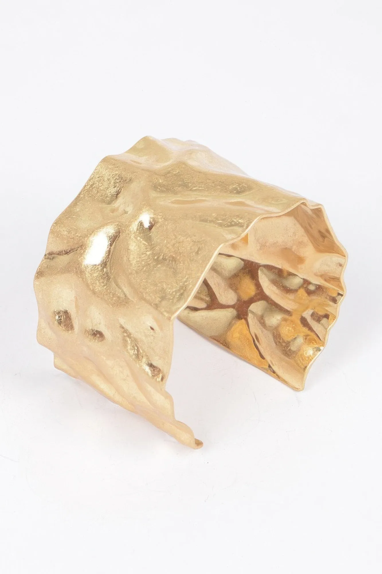 Hammered Metal Cuff Bracelet
