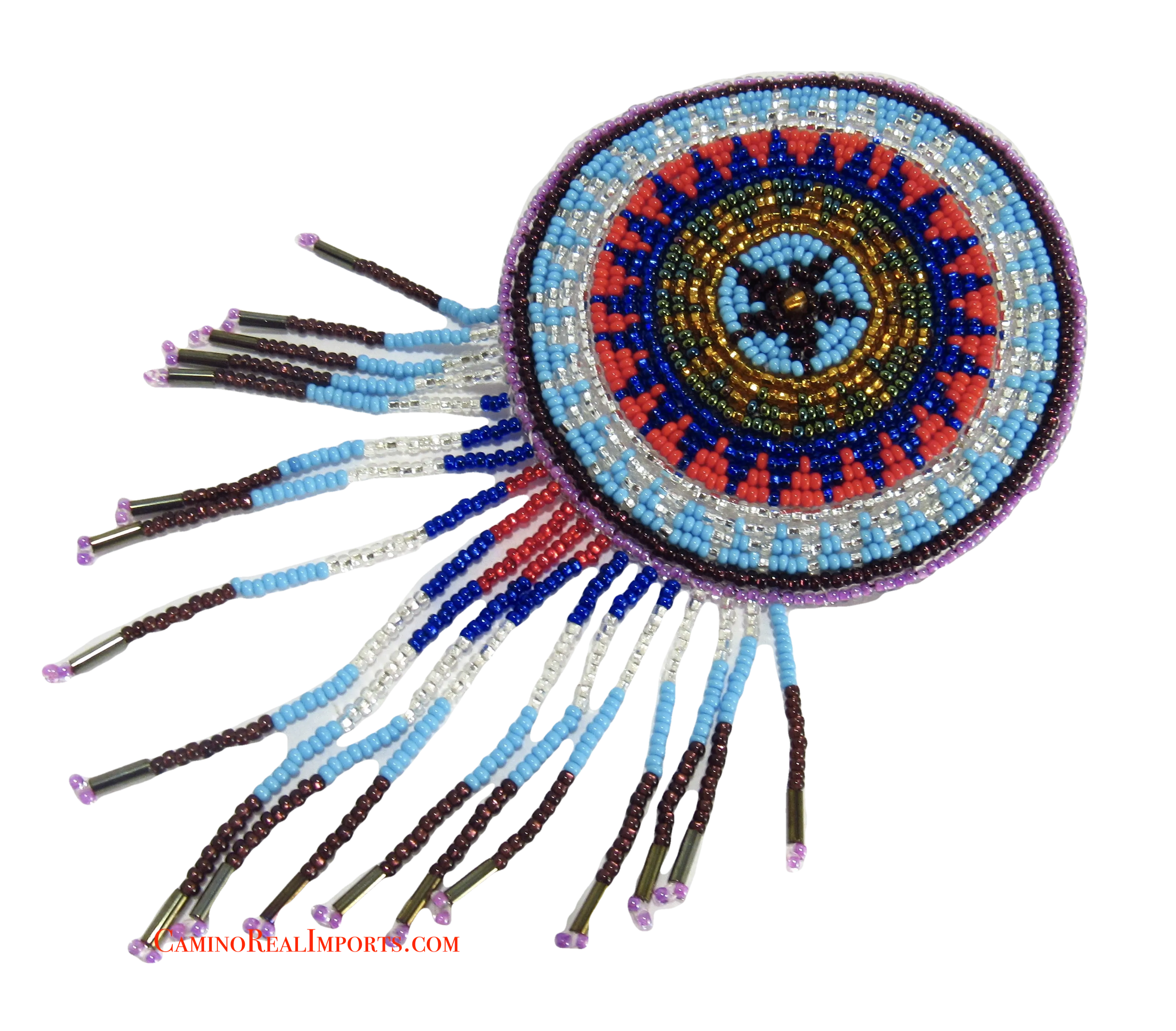 Hand Beaded Hair Barrette GHB004