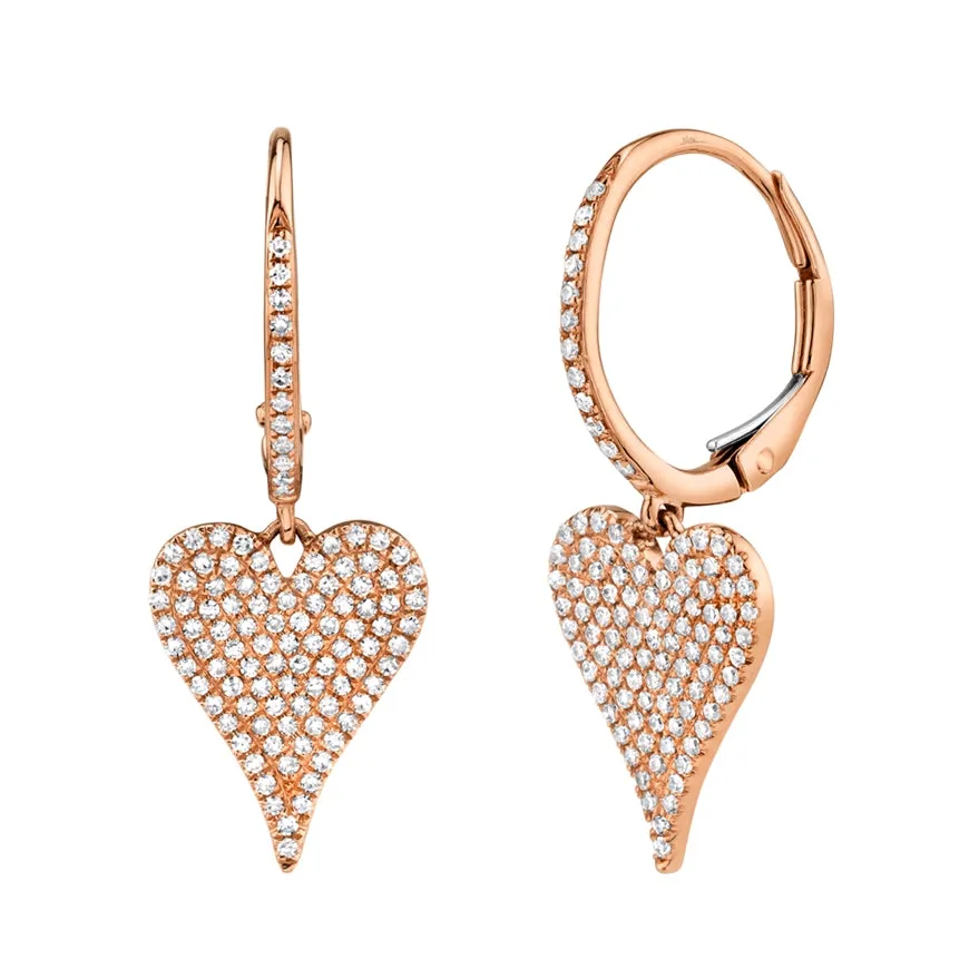 Heart Drop Earrings