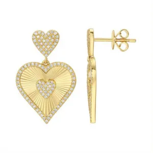 Heart Drop Earrings