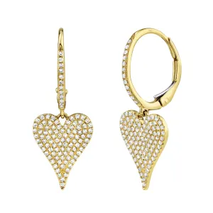 Heart Drop Earrings