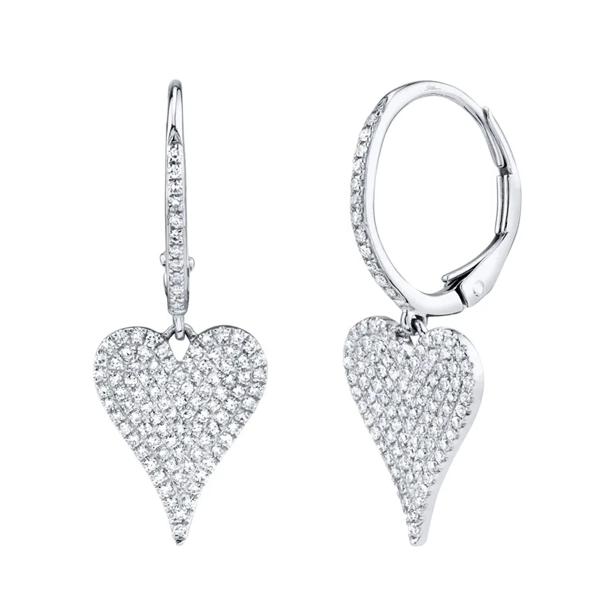 Heart Drop Earrings