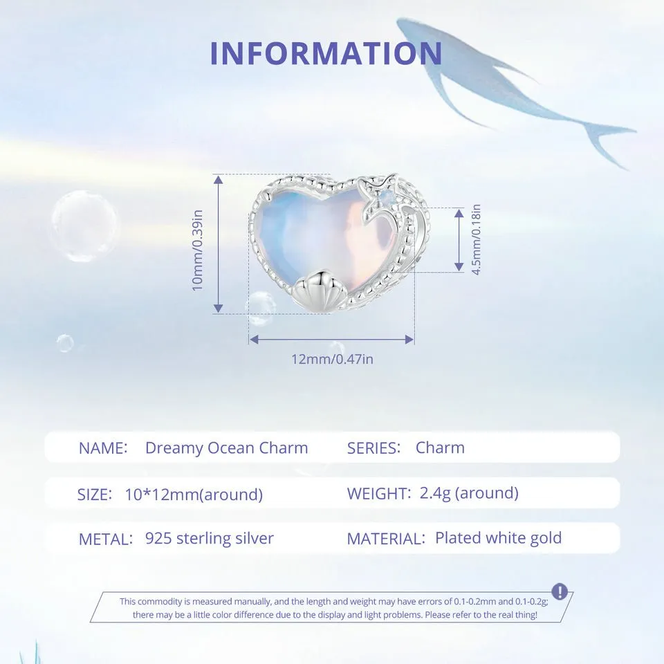 Heart Ocean Charm