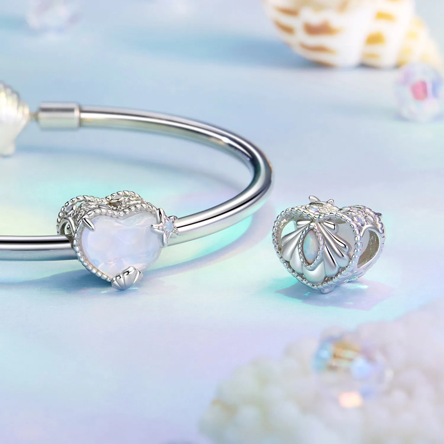 Heart Ocean Charm