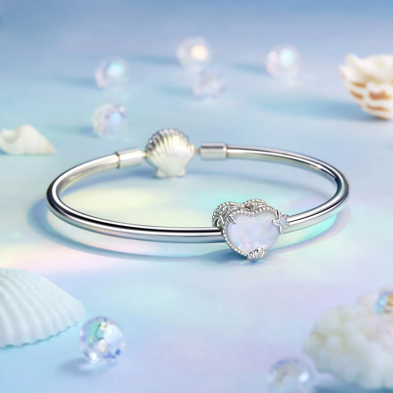 Heart Ocean Charm