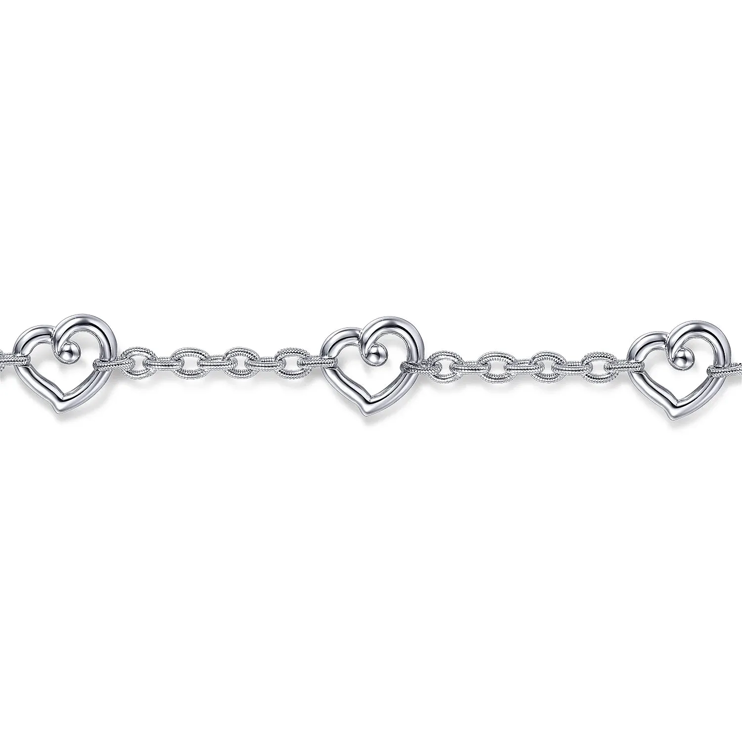 Heart Station Chain Bracelet